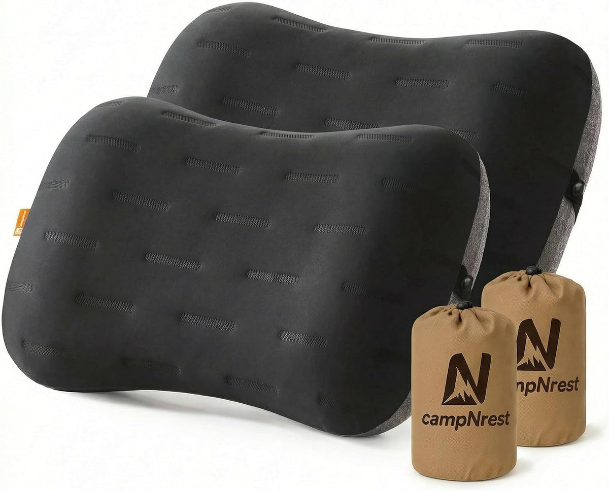 2 Pack travel pillows in Black