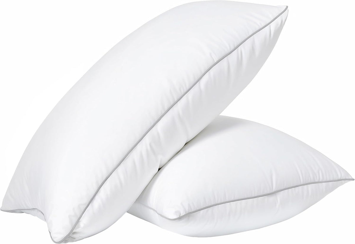 Standard down alternative pillows in White, alternate view 8