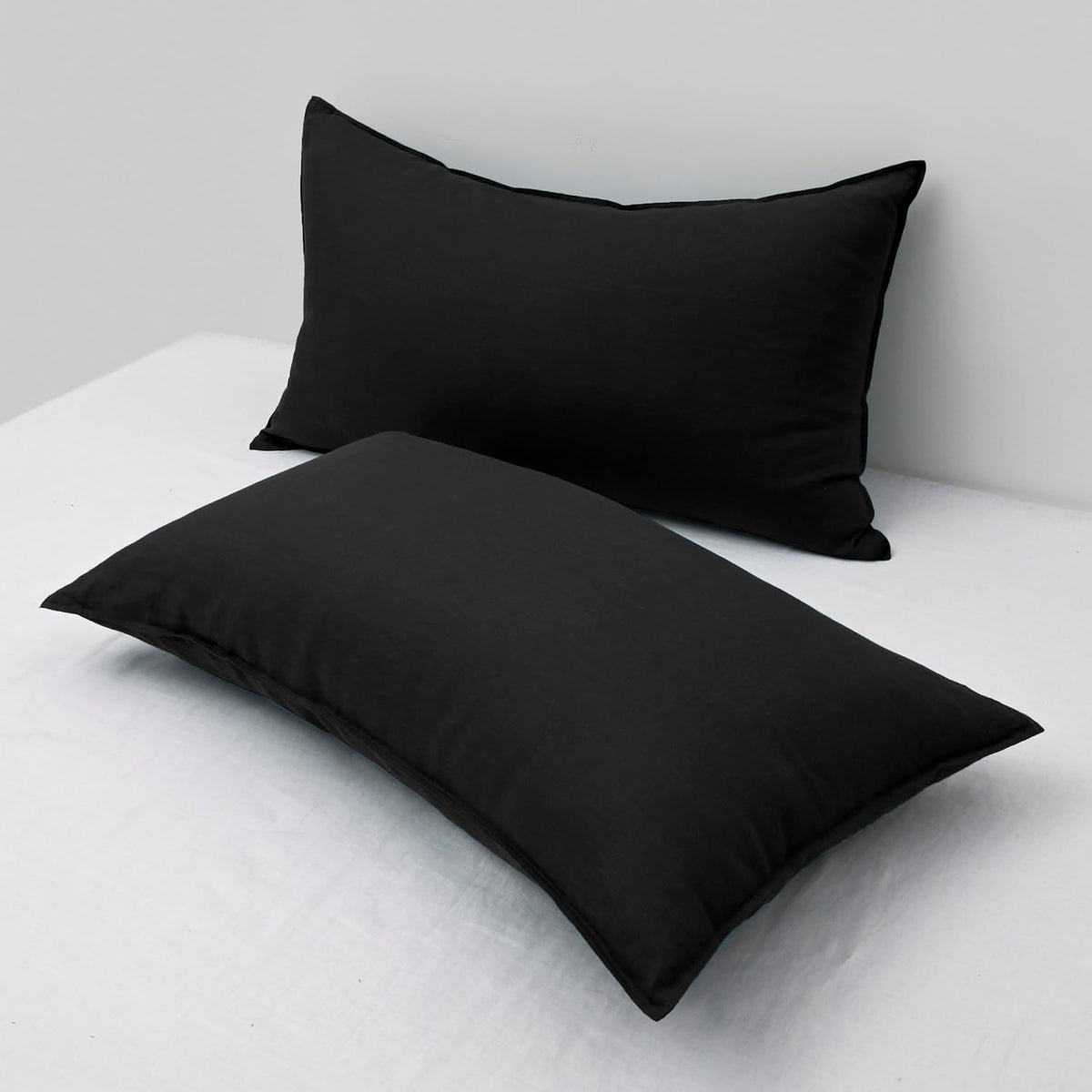 King linen pillowcases, alternate view 2
