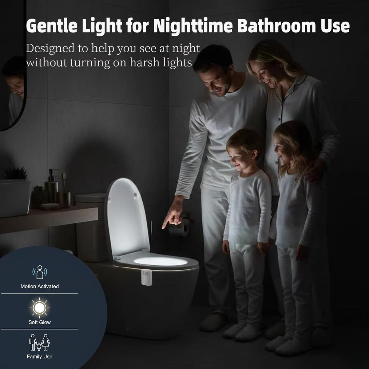 0.79"D x 2.36"W x 3.14"H plastic night lights & ambient lighting, alternate view 5