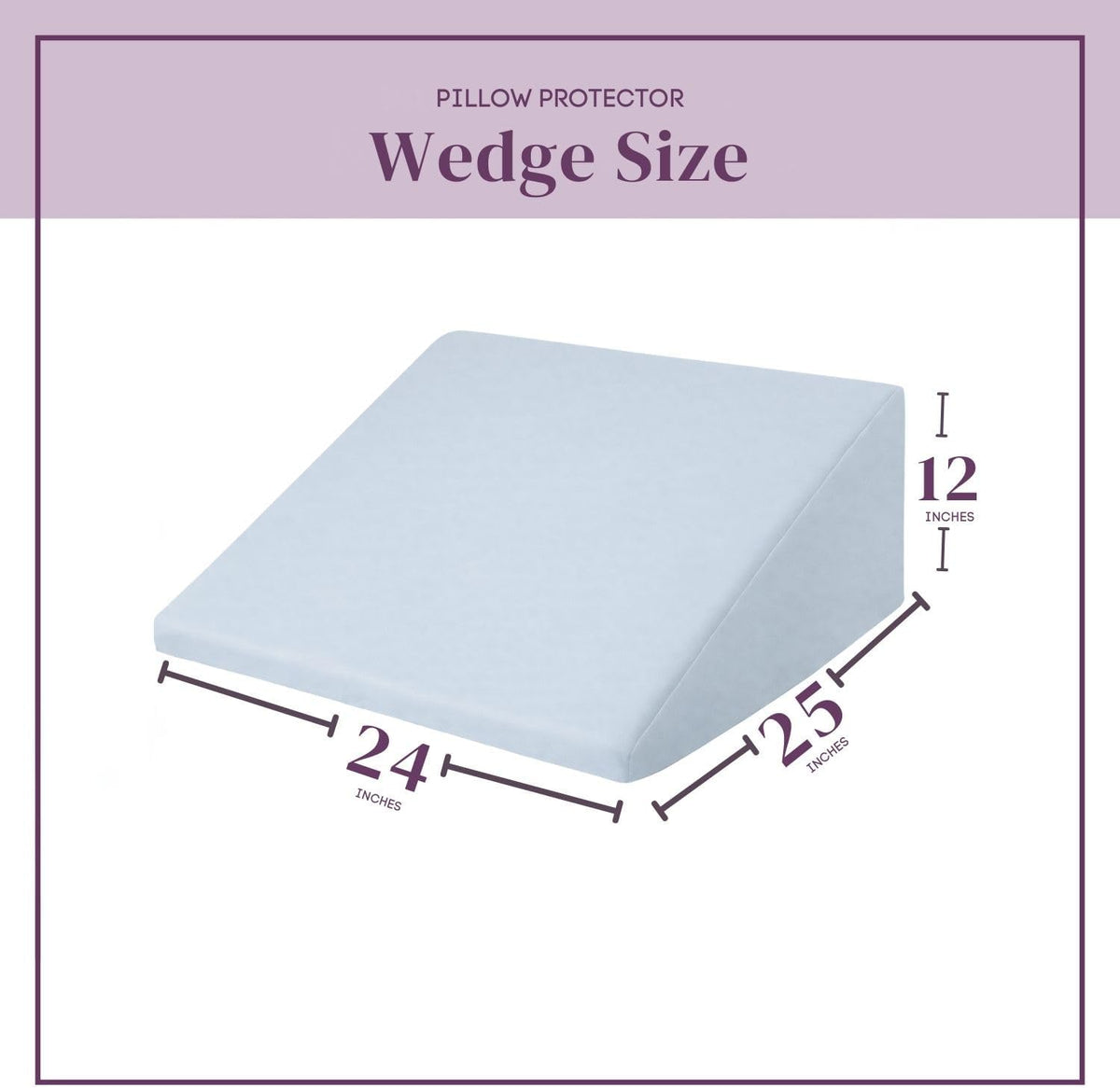 Wedge (24 x 25 x 12 inches) cotton pillowcases in Light Blue, alternate view 6