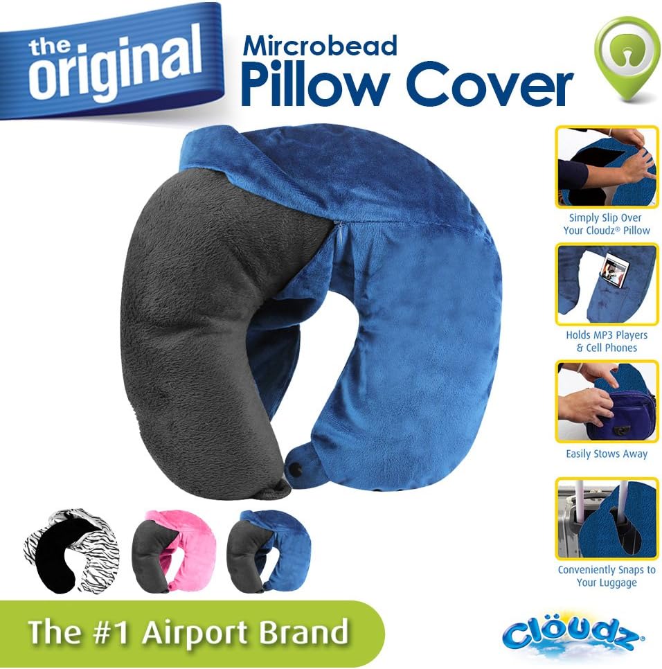 Standard travel pillows in Blue, alternate view 2