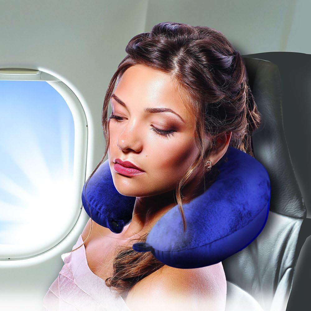 Standard travel pillows in Blue, alternate view 4