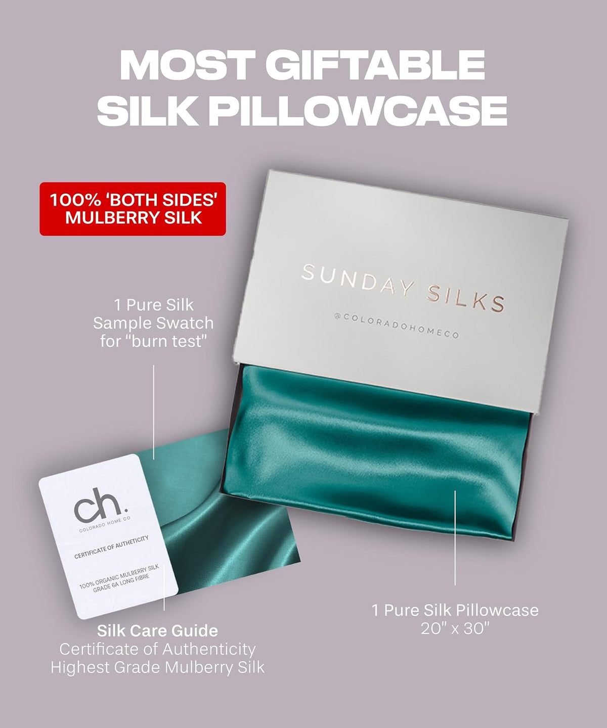 1 Pack Queen Pillowcase (20" silk pillowcases, alternate view 6