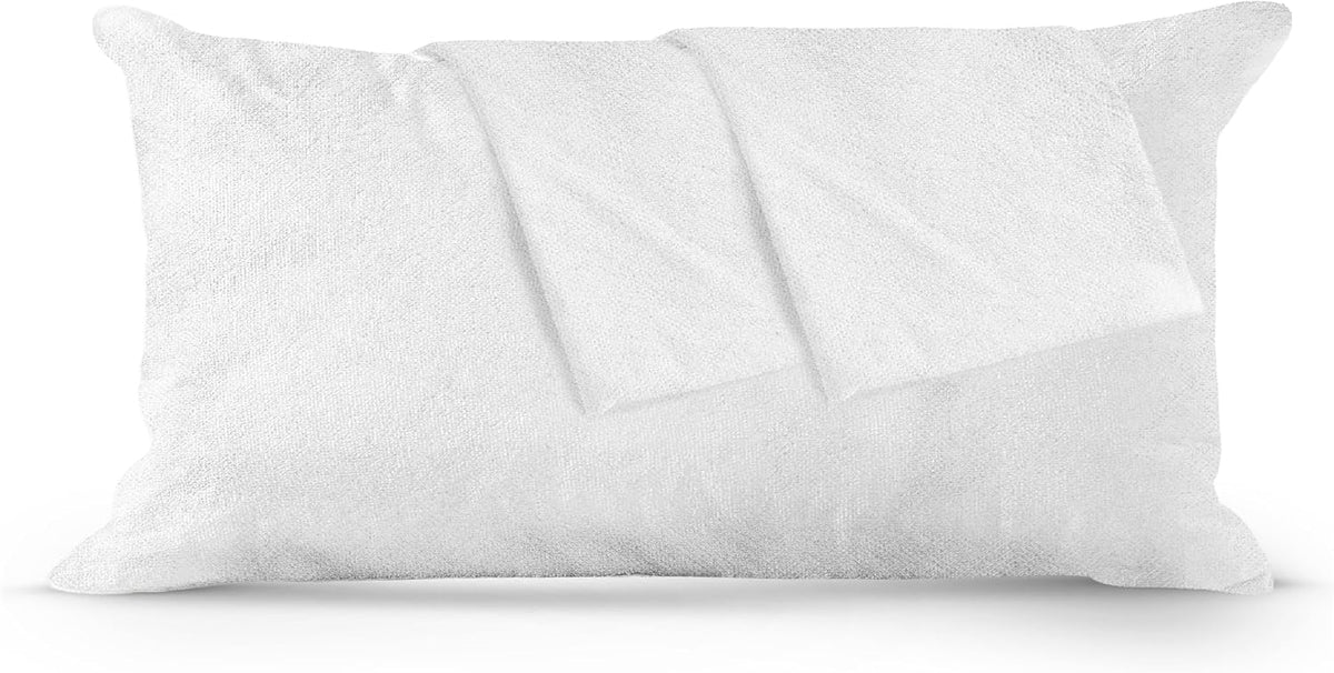 King bamboo viscose pillowcases in White