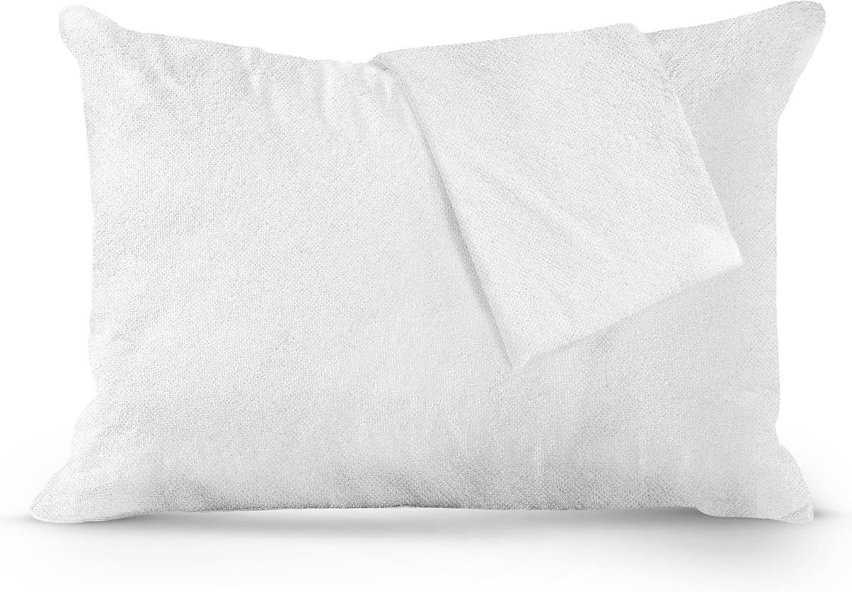 Standard bamboo viscose pillowcases in White