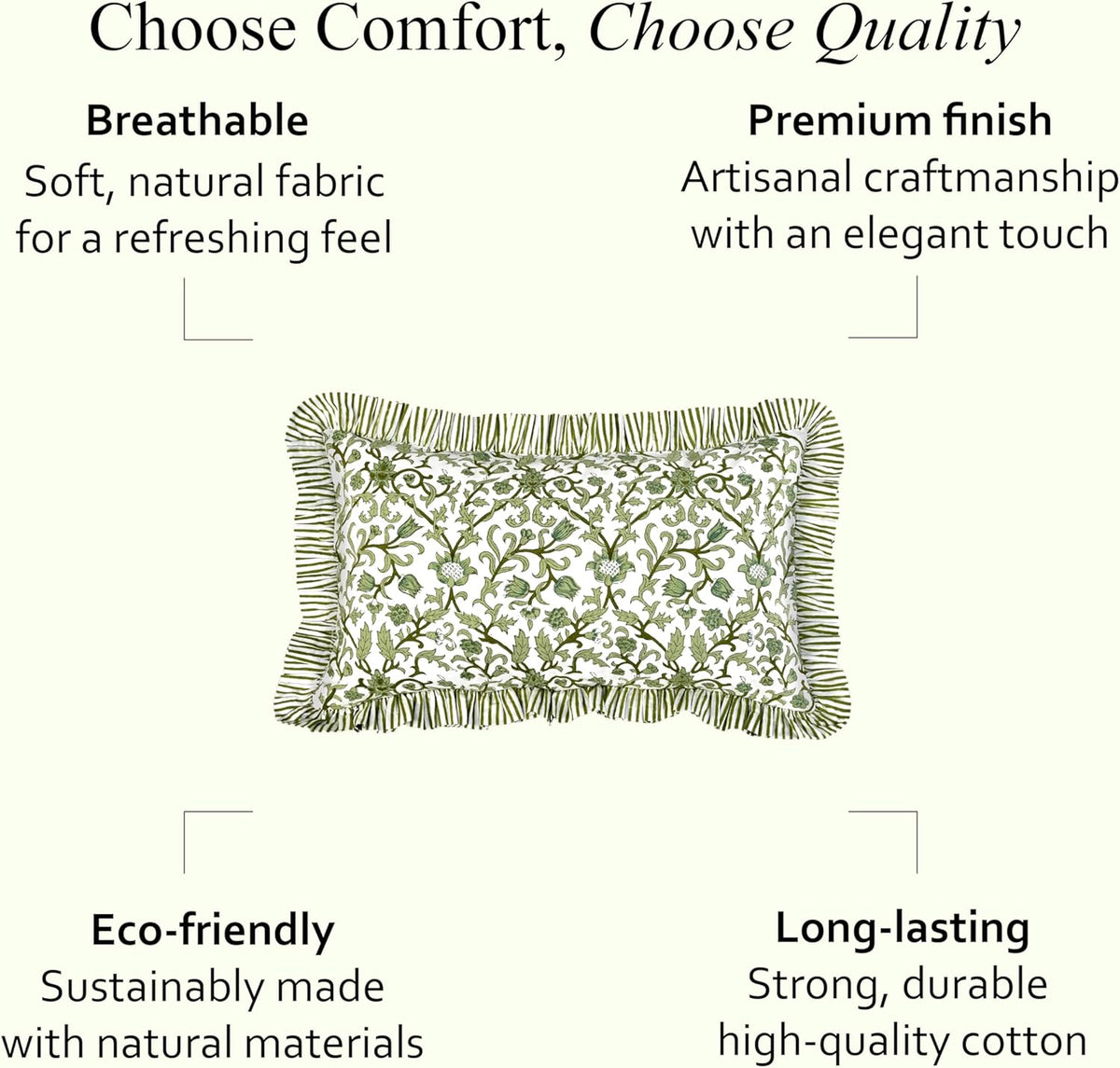 20"L x 12"W cotton throw pillow accessories, alternate view 9