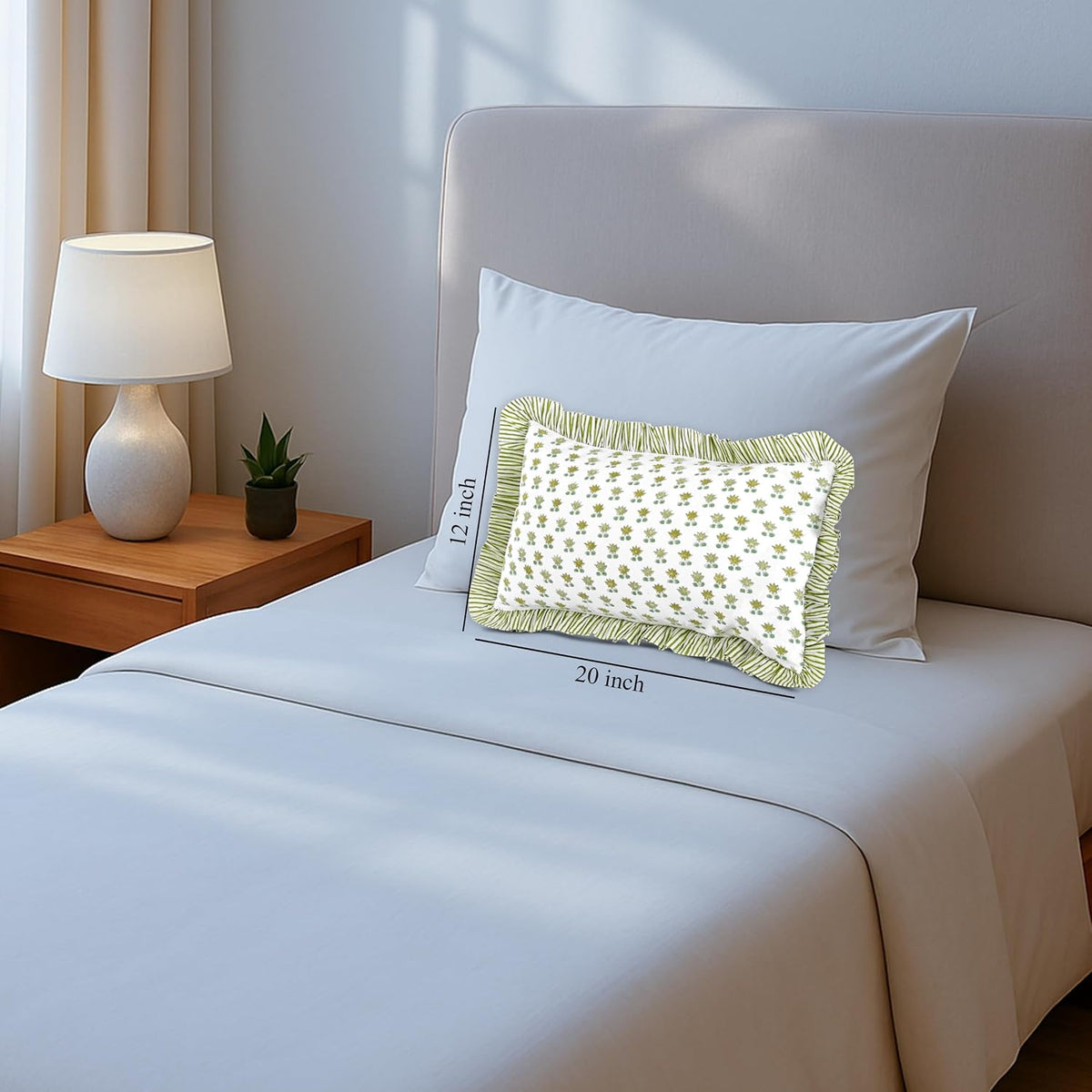 20"L x 12"W cotton throw pillow accessories, alternate view 7