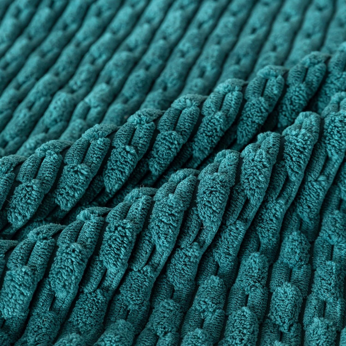 22"L x 22"W corduroy throw pillow accessories in Teal, alternate view 6