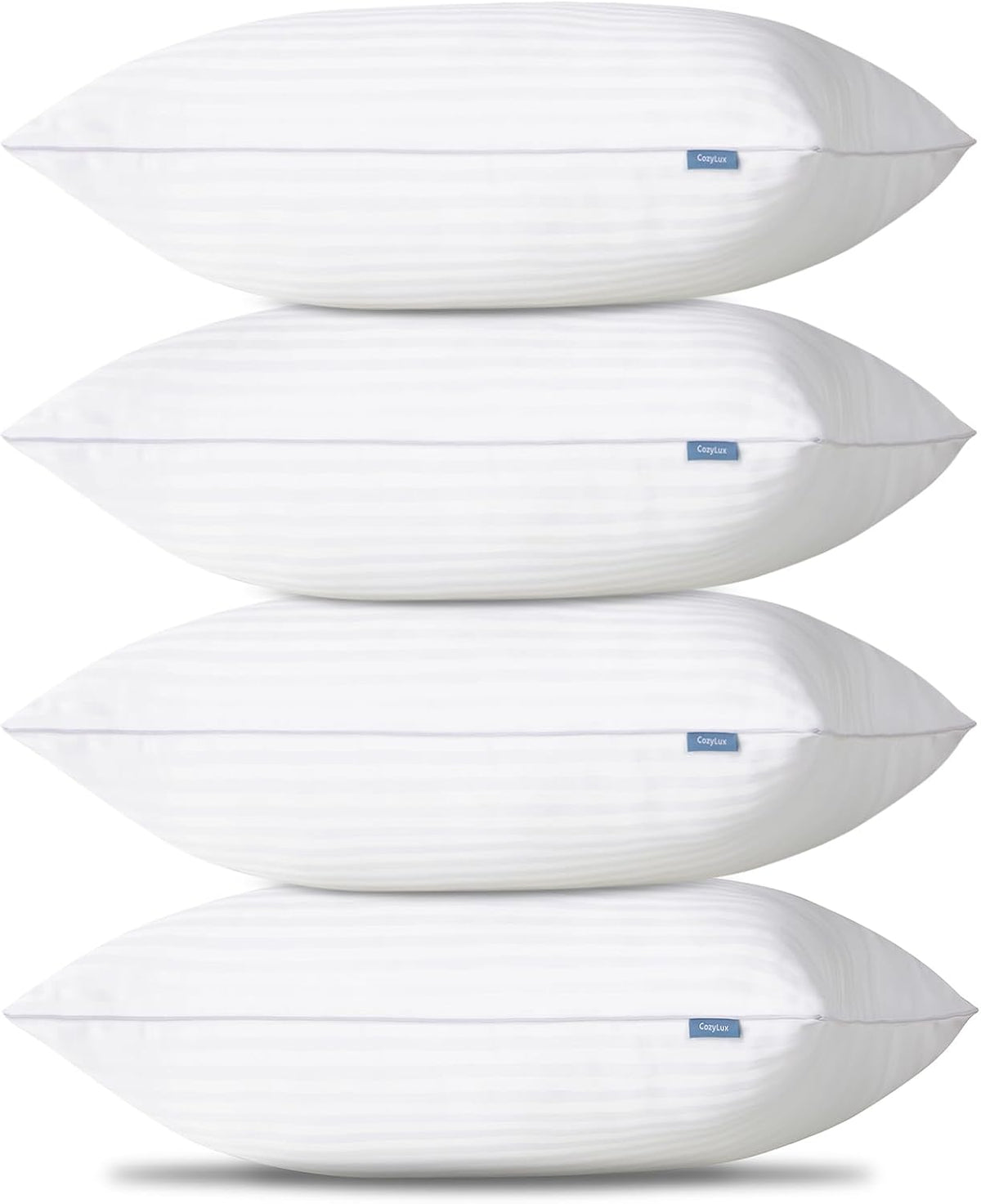 King down alternative pillows in White