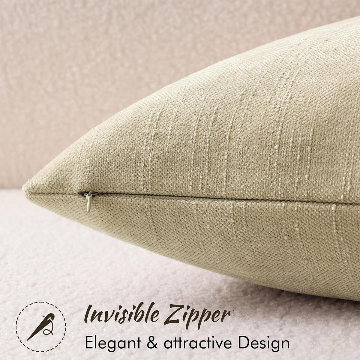 18"L x 18"W chenille throw pillow accessories, alternate view 3
