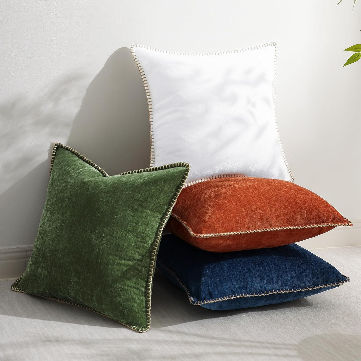 20"L x 20"W chenille throw pillow accessories, alternate view 8