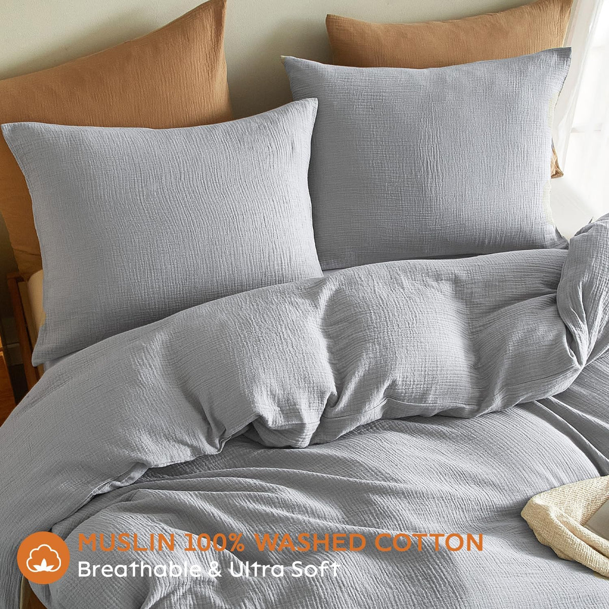 26" x 20" cotton pillow shams, alternate view 2