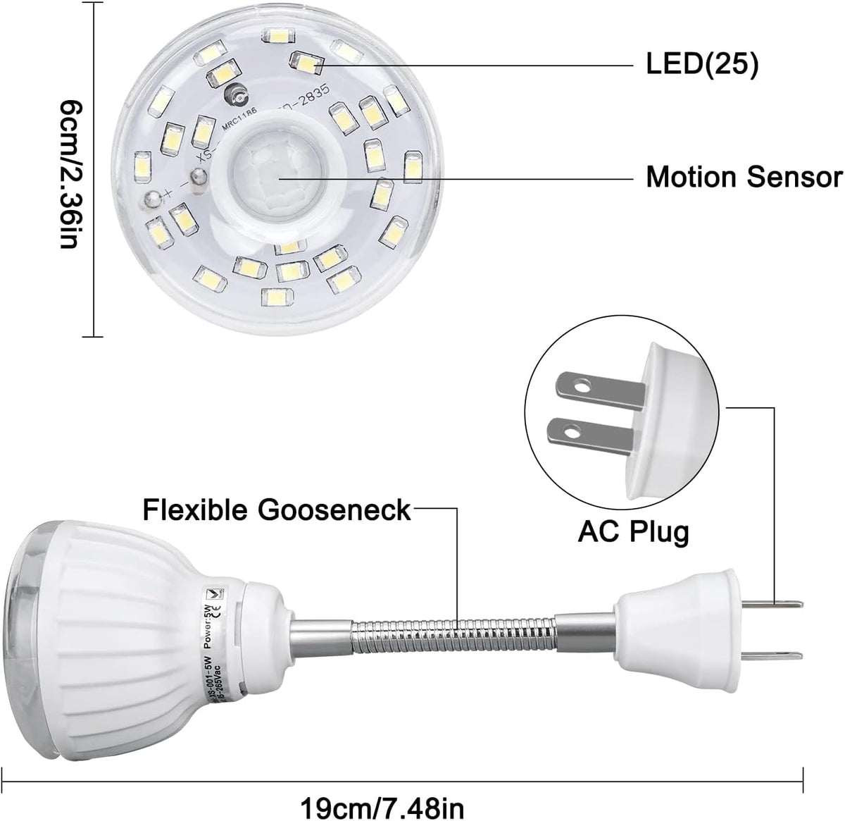 night lights & ambient lighting in White, alternate view 4