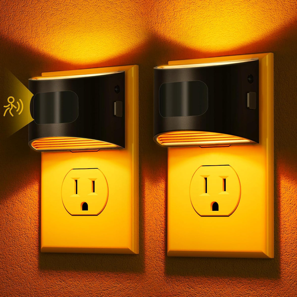 2.05"D x 1.69"W x 2.36"H plastic night lights & ambient lighting