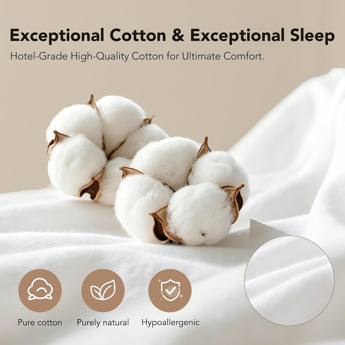 Queen (U.S. Standard) feather pillows in White, alternate view 6