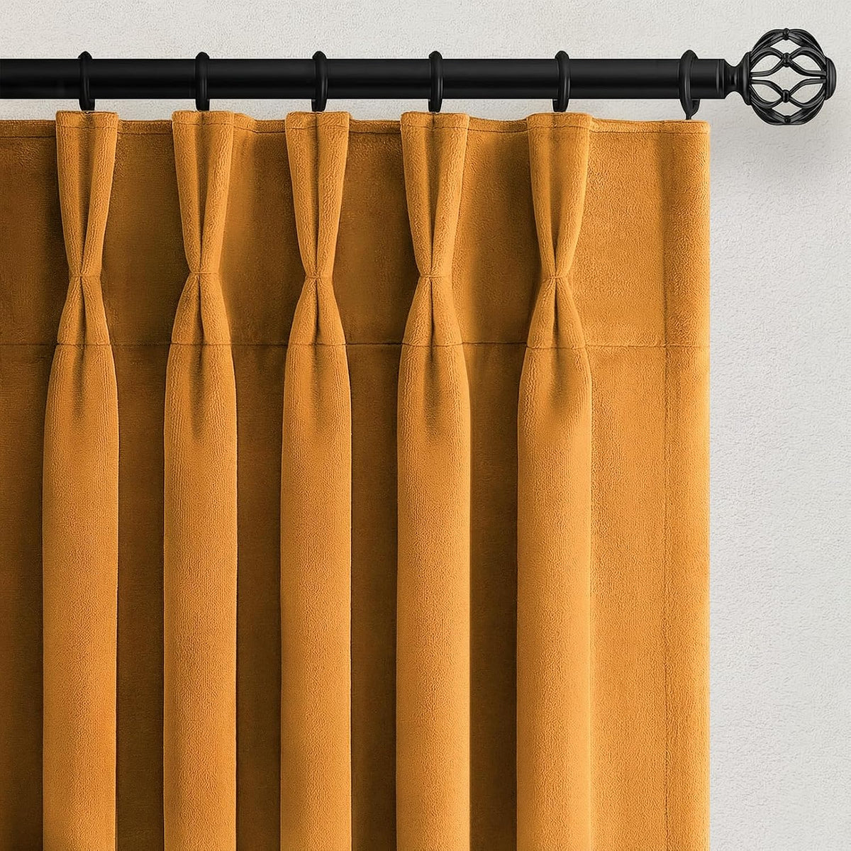 102"L x 40"W velvet curtains