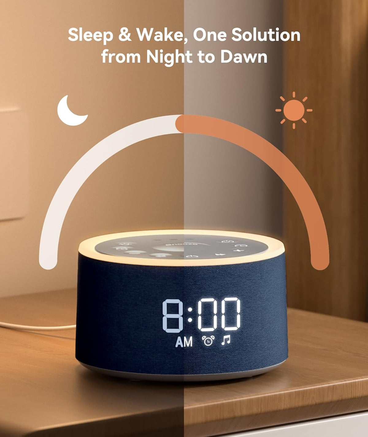 plastic white noise machines in Blue, alternate view 7