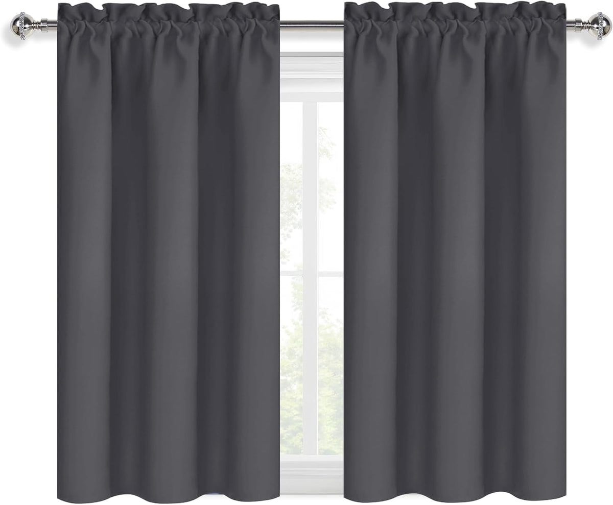 45"L x 38"W polyester curtains in Dark Grey, alternate view 9