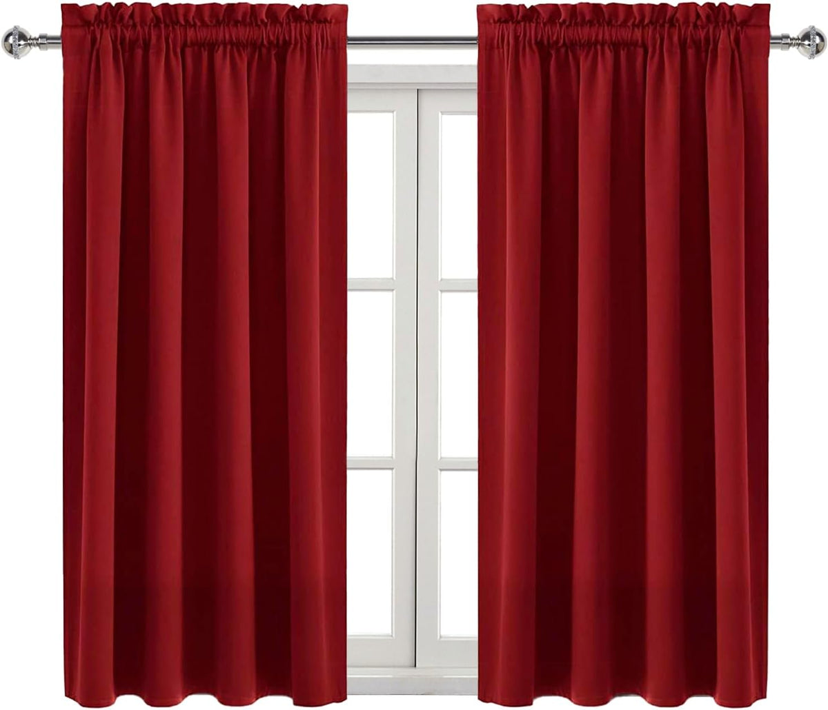 45"L x 42"W polyester curtains in Burgundy, alternate view 9