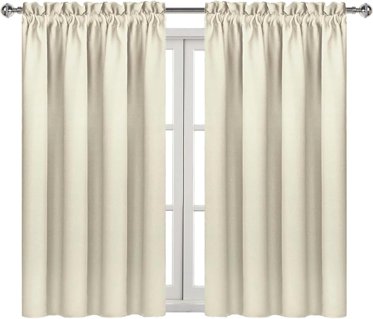 45"L x 42"W polyester curtains in Light Beige, alternate view 9
