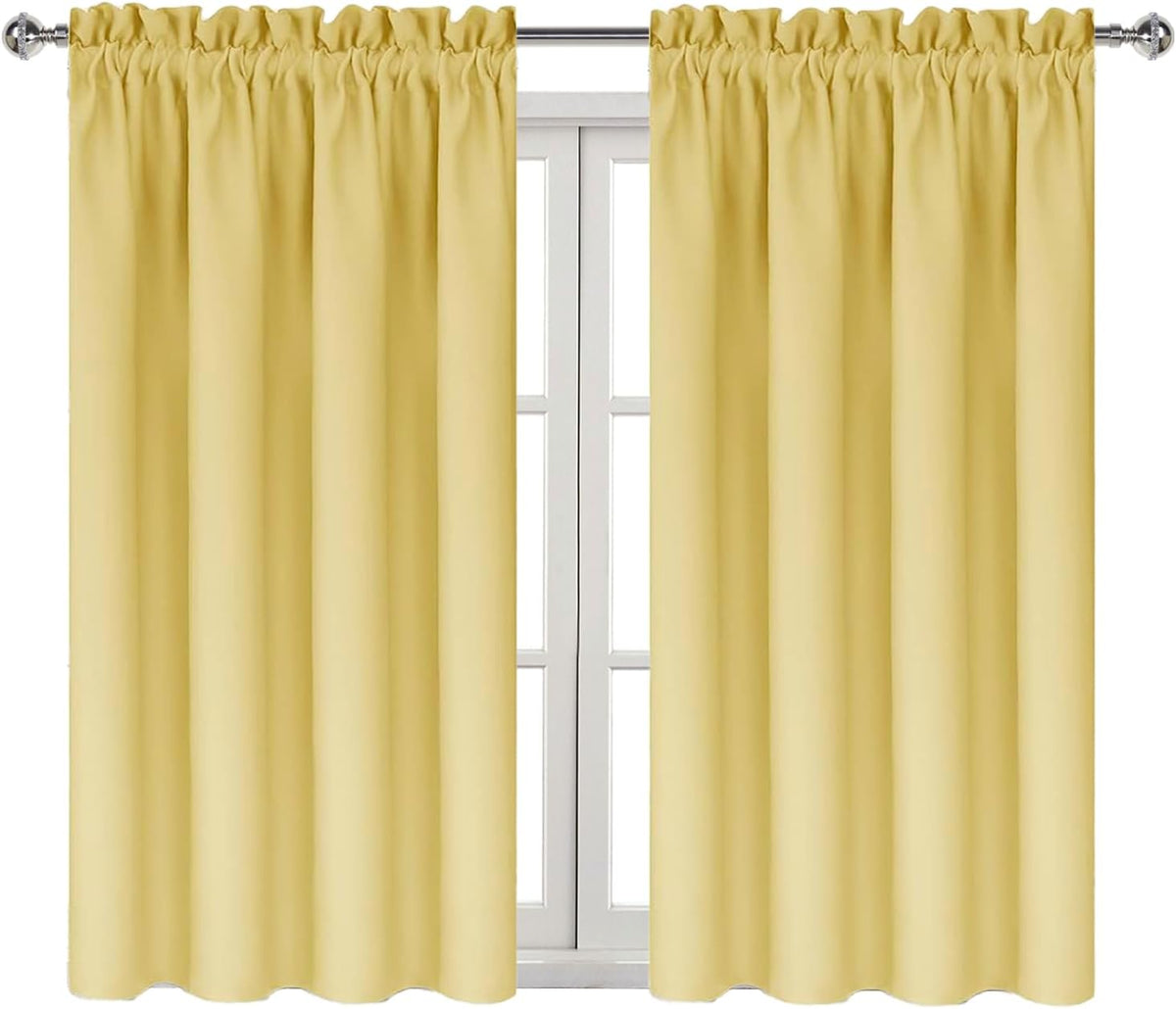 45"L x 42"W polyester curtains in Light Yellow, alternate view 9
