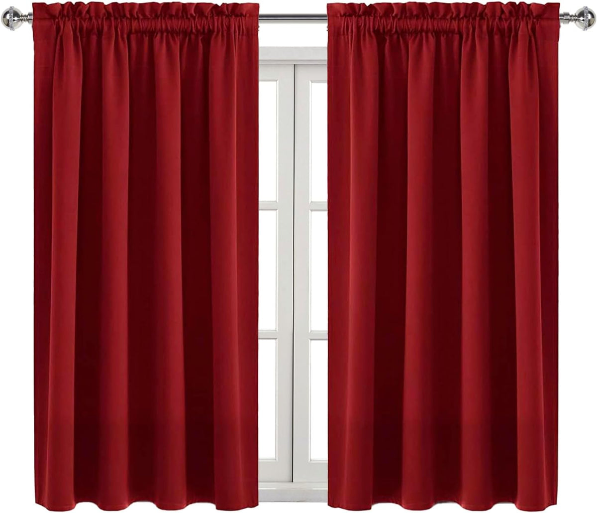 45"L x 52"W polyester curtains in Burgundy, alternate view 9