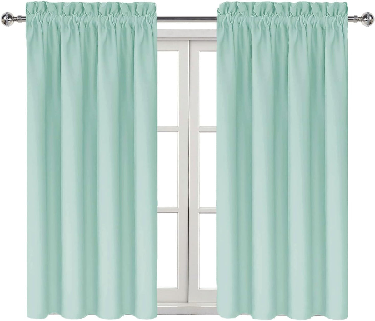 54"L x 42"W polyester curtains in Mint Green, alternate view 9