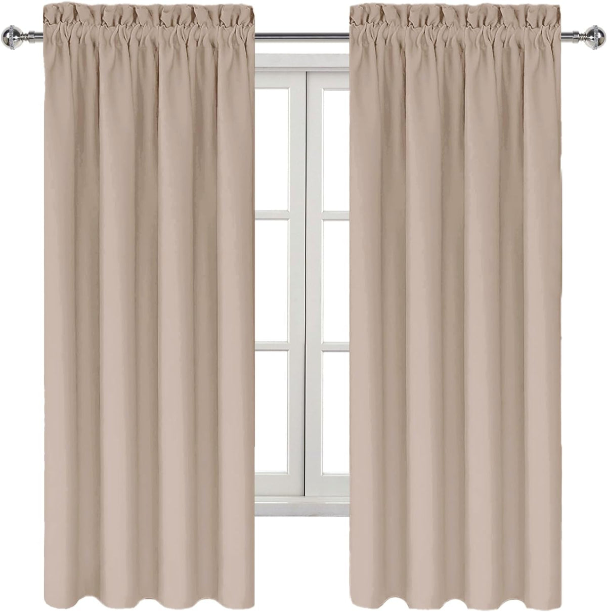 63"L x 38"W polyester curtains in Camel, alternate view 9