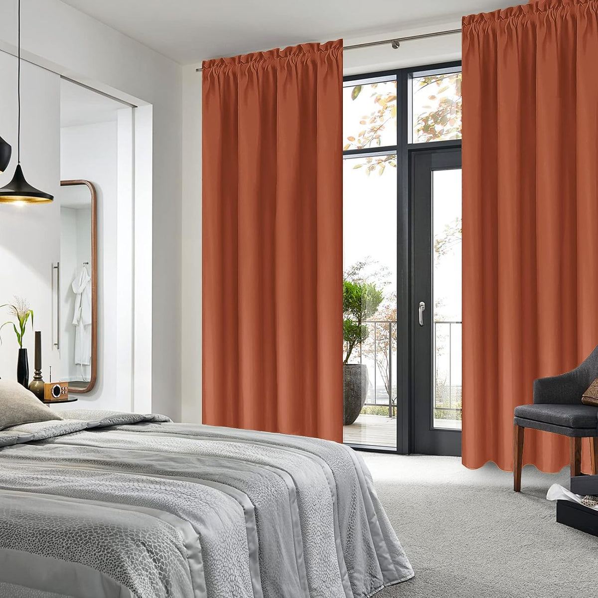 84"L x 42"W polyester curtains, alternate view 2