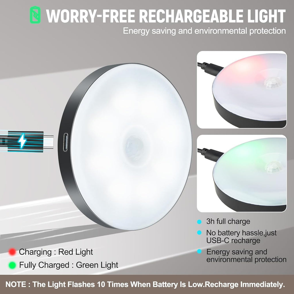 3.3"D x 3.3"W x 0.6"H plastic night lights & ambient lighting, alternate view 5