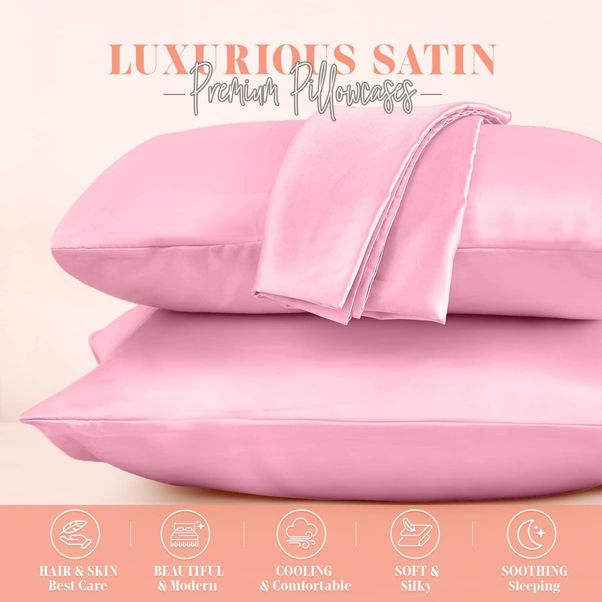Standard/Queen polyester pillowcases, alternate view 2