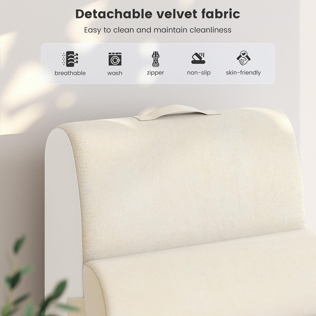 X-Large memory foam backrest pillows in Beige, alternate view 8