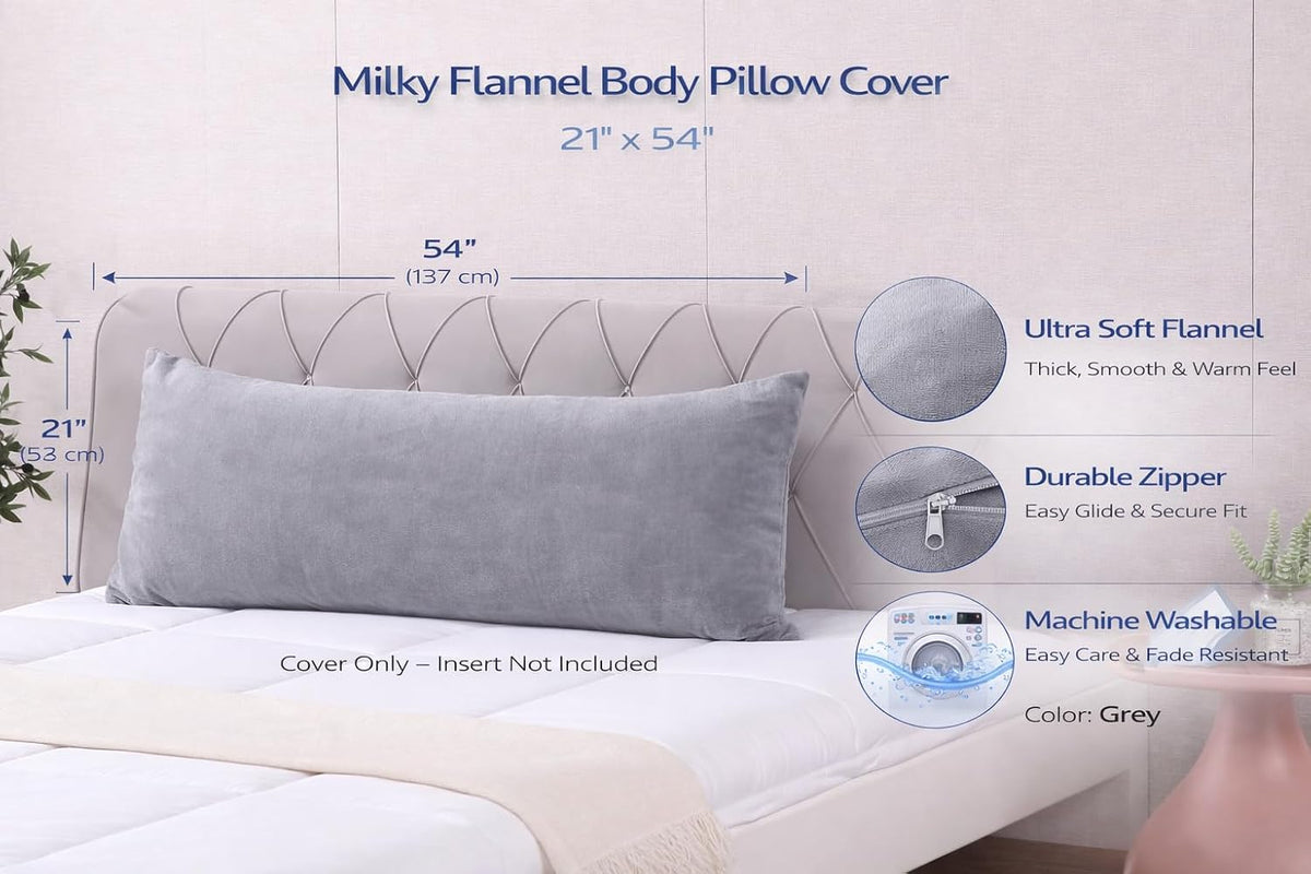21"x54" Body Pillow Cover polyester pillowcases, alternate view 2