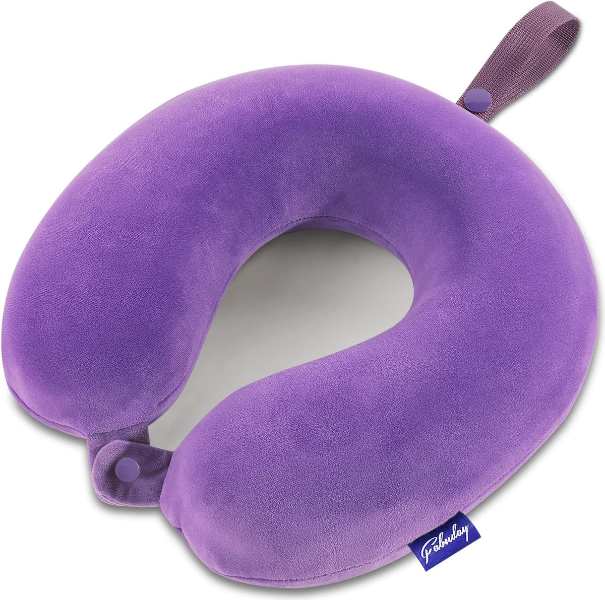 11.8 x 11.5 x 3.5 inches memory foam travel pillows in Purple