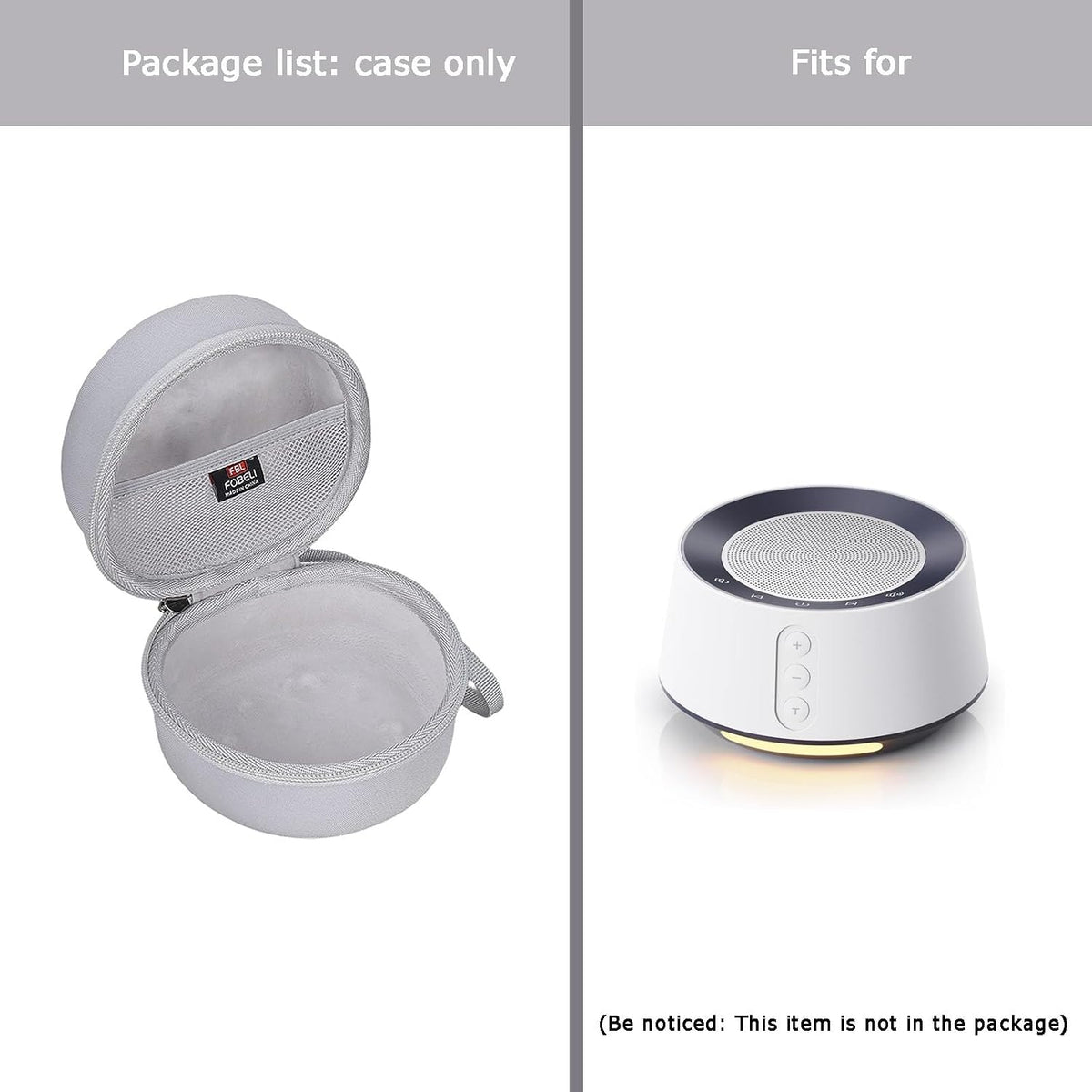 5.3 x 5.3 x 4.1 inches white noise machines in Gray, alternate view 6