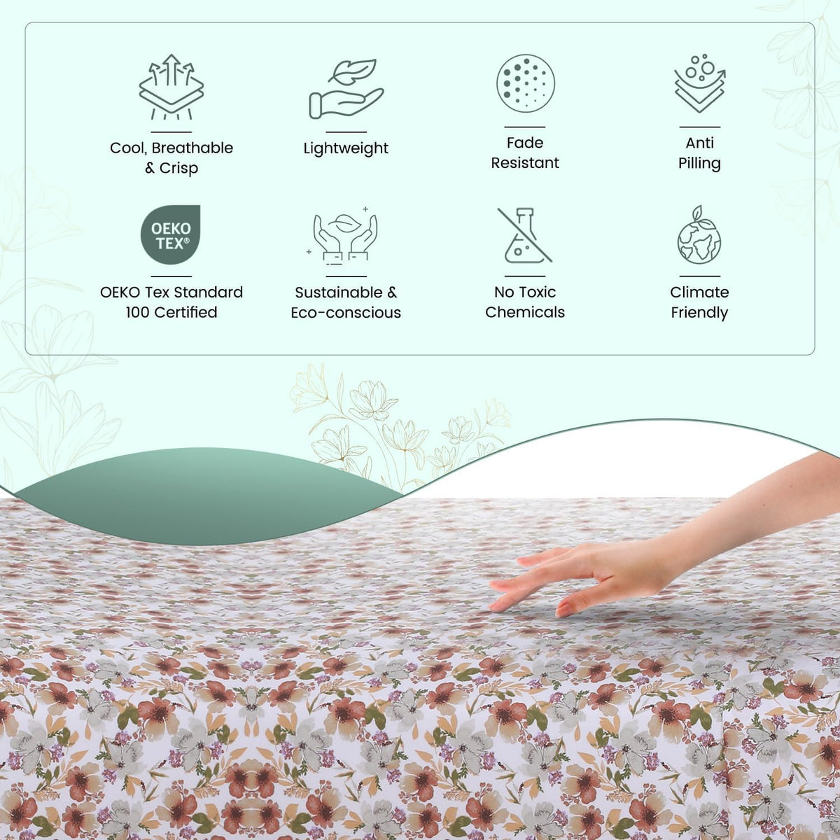 Queen cotton bedding sets, alternate view 3