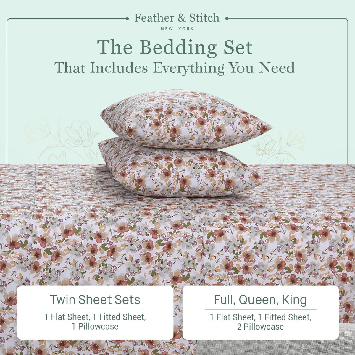 Queen cotton bedding sets, alternate view 4