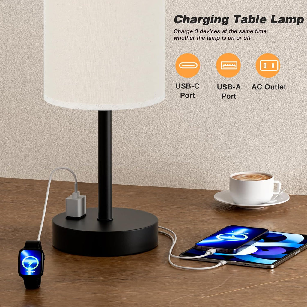 5.7"D x 5.7"W x 17.4"H metal table lamps, alternate view 4
