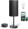 5.7"D x 5.7"W x 17.4"H plastic table lamps