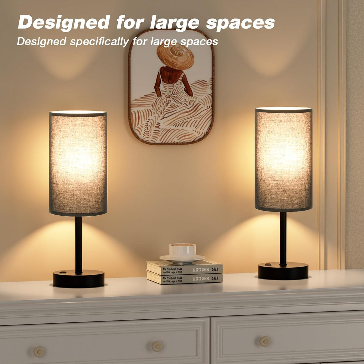 5.7"D x 5.7"W x 17.4"H plastic table lamps, alternate view 6