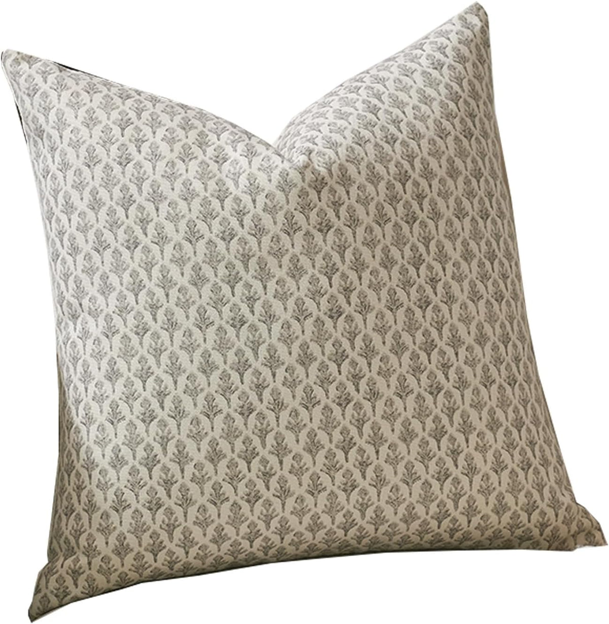 24"L x 24"W cotton throw pillow accessories in Light Taupe, alternate view 8