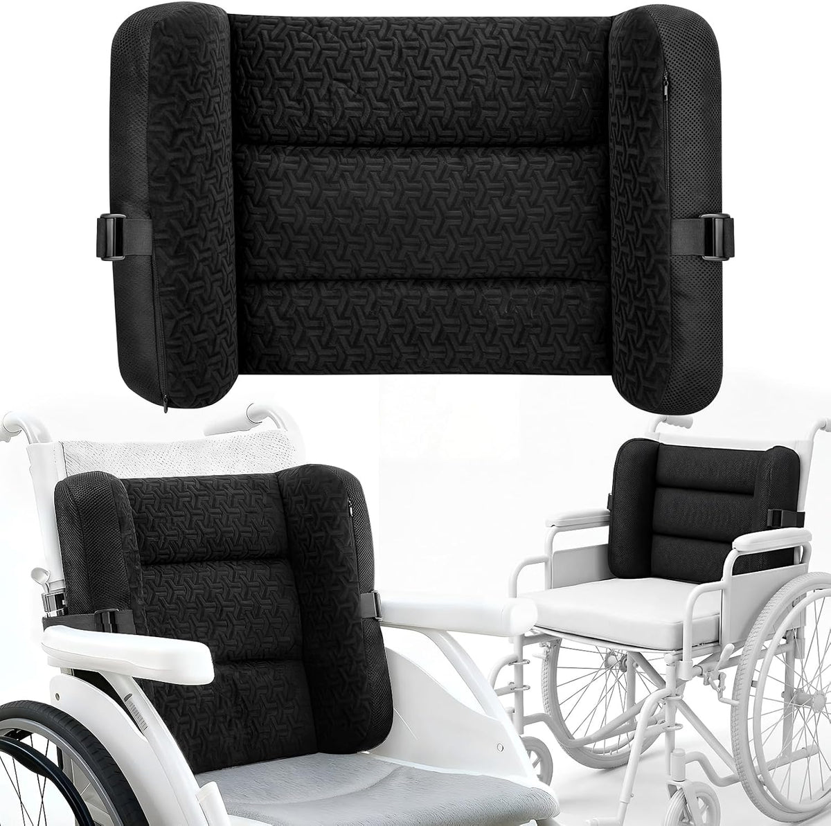 cotton chair & sofa cushions in Black