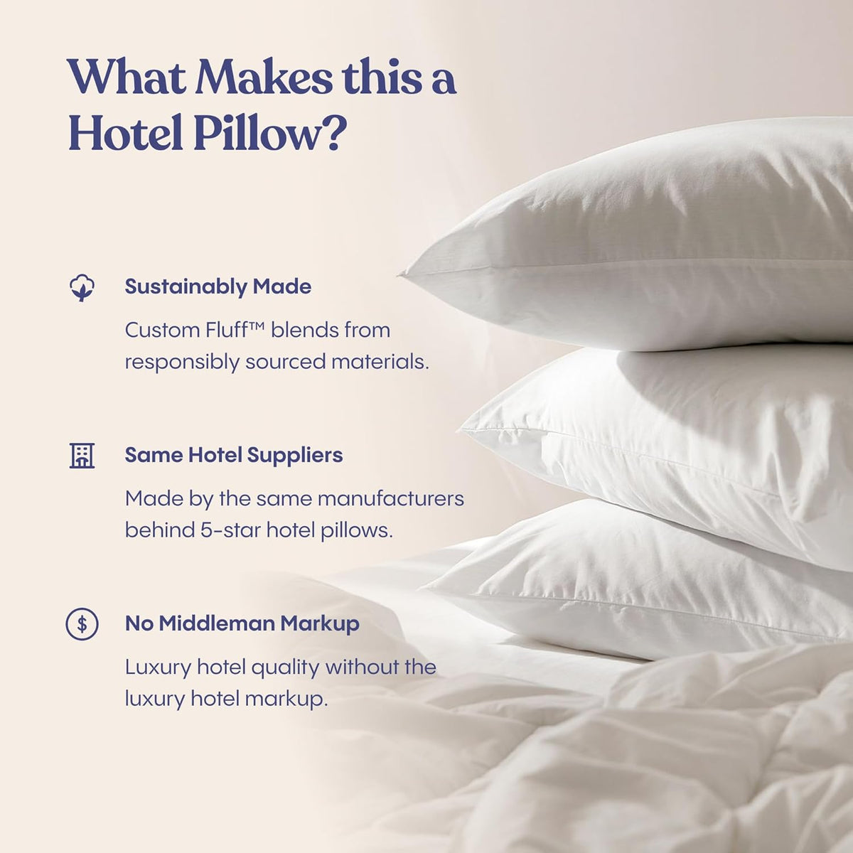 King (U.S. Standard) down alternative pillows in White, alternate view 11