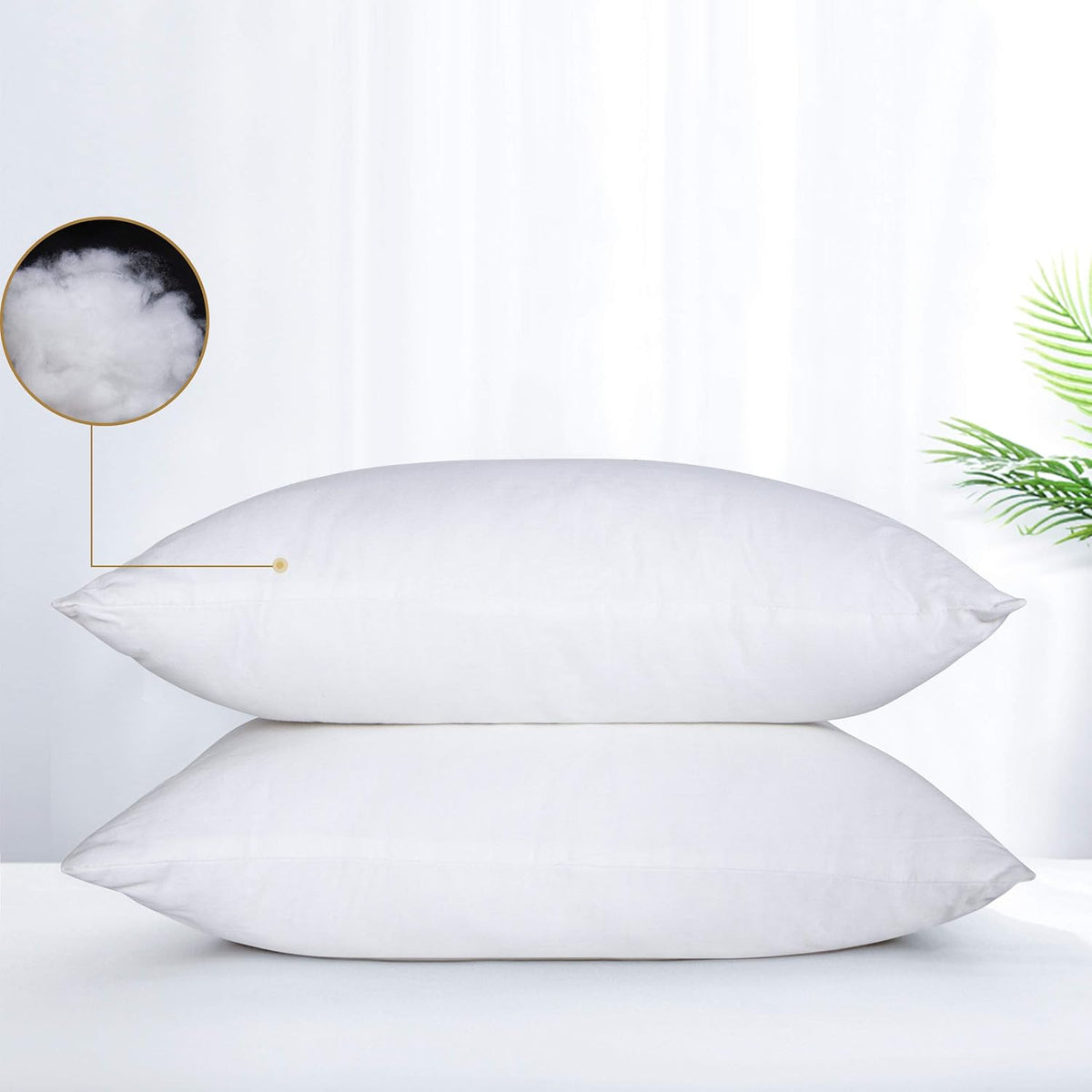 13x18 Inch polyester pillows in White, alternate view 3