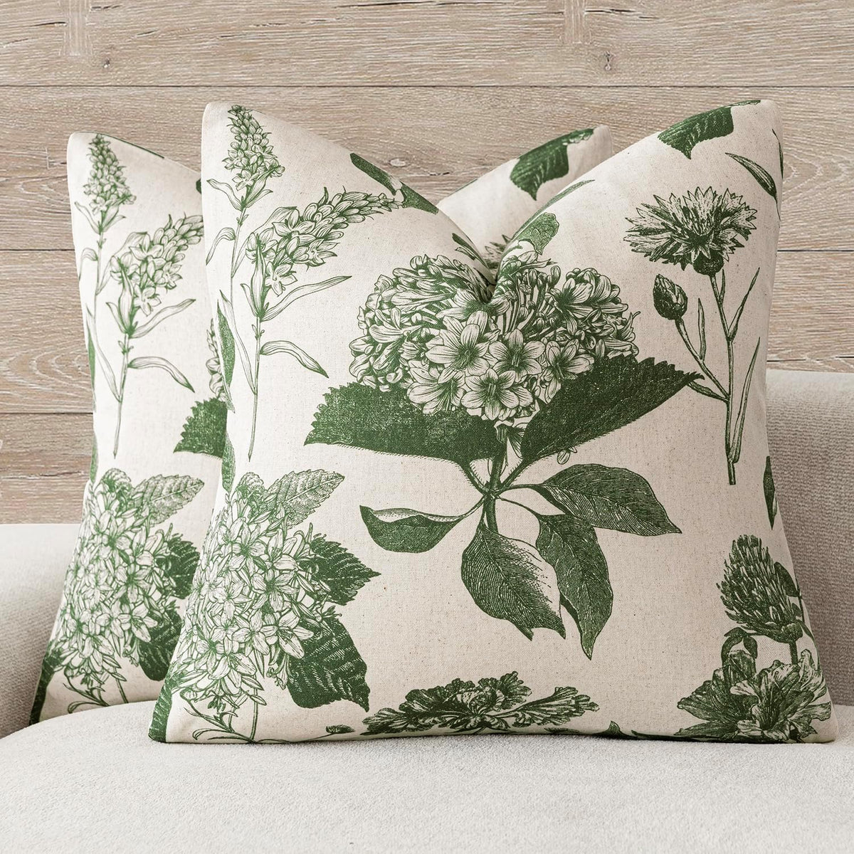 24"L x 24"W cotton throw pillow accessories in Dark Green