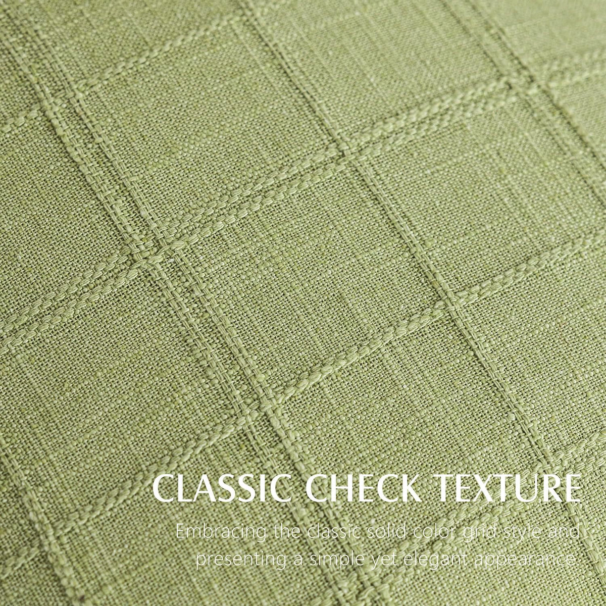 24"L x 24"W linen throw pillow accessories in Light Green, alternate view 2