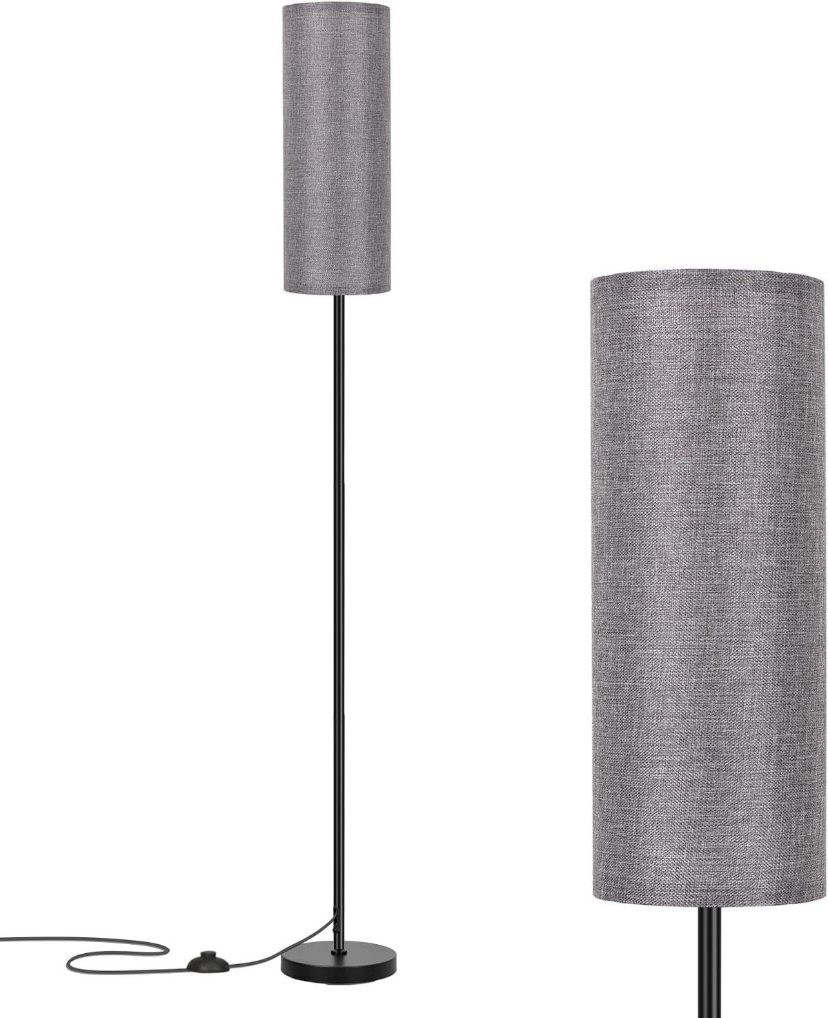 5"D x 5"W x 67"H metal floor lamps