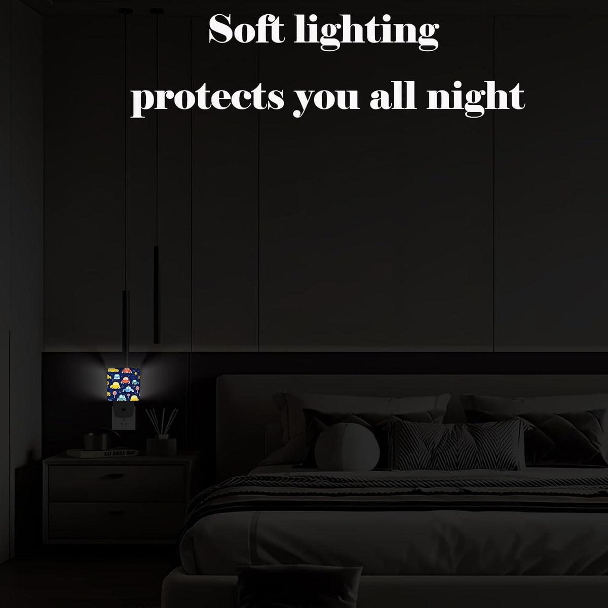 1.24"D x 2.95"W x 4.95"H night lights & ambient lighting, alternate view 5