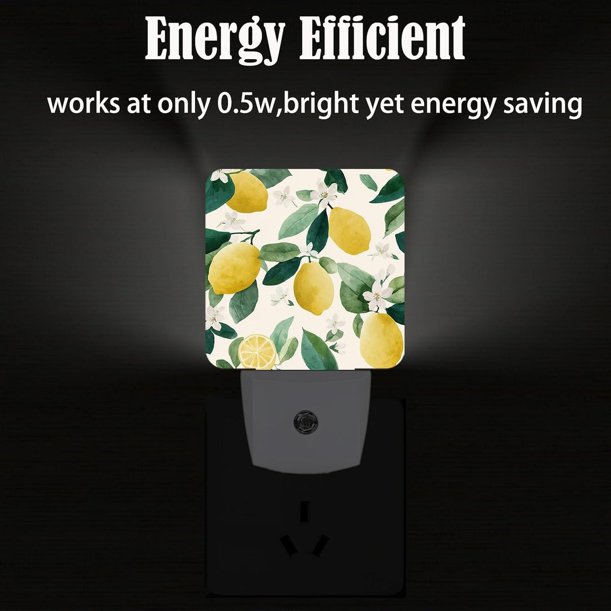 1.24"D x 2.95"W x 4.95"H night lights & ambient lighting, alternate view 3